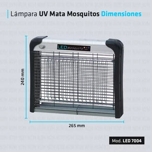 PANEL CON LUS ULTRAVIOLETA MATA MOSQUITOS