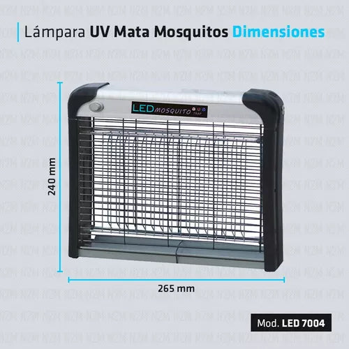 PANEL CON LUS ULTRAVIOLETA MATA MOSQUITOS